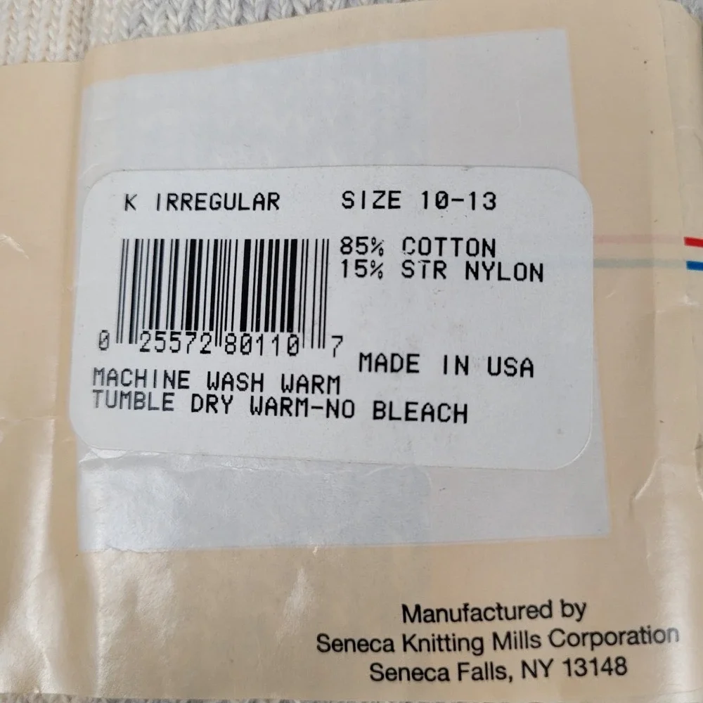 Vintage Seneca Men's Irregular Socks Size 10-13